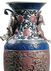 Oriental Vase Sculpture, Red - Limited Edition